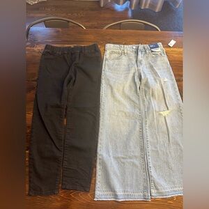 2 pairs of girl’s jeans